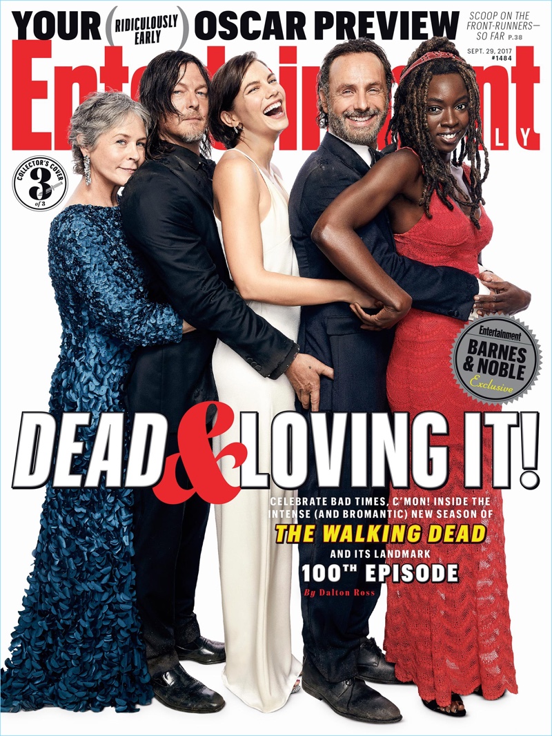 Melissa McBride, Norman Reedus, Andrew Lincoln, and Danai Gurira cover Entertainment Weekly.