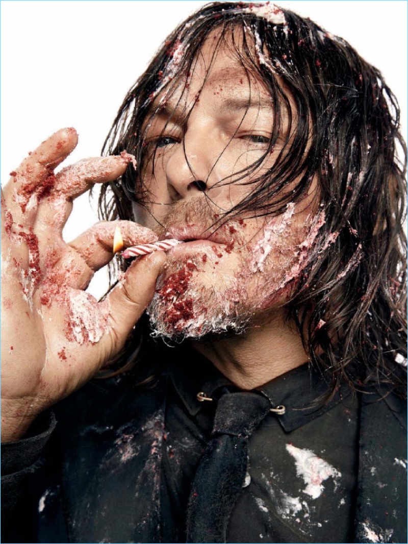 Actor Norman Reedus appears in a photo shoot for Entertainment Weekly.