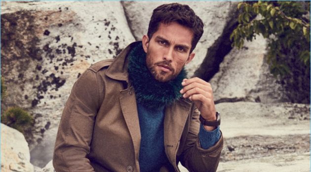 Andrew Cooper Models Limited Edition Styles from Massimo Dutti Fall ...