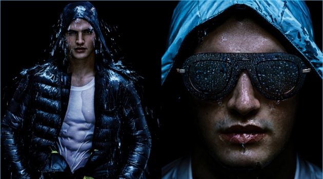 Water Fall: Matthew Terry + More Models Don Outerwear for VMAN Water Fall: Matthew Terry + More Models Don Outerwear for VMAN