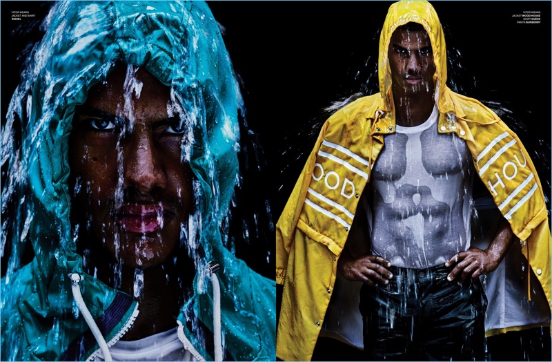 Water Fall: Matthew Terry + More Models Don Outerwear for VMAN