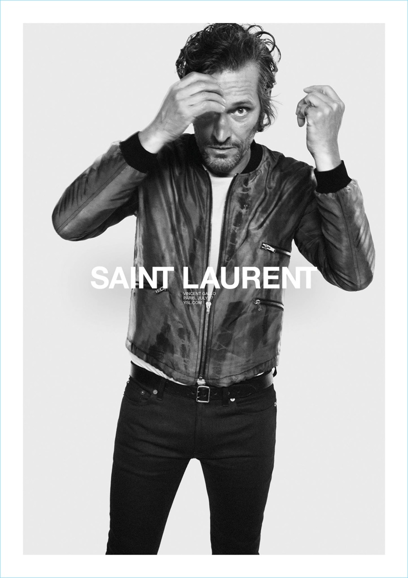 Vincent Gallo fronts Saint Laurent's spring-summer 2018 campaign.