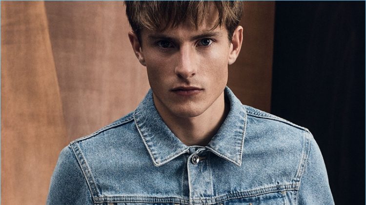 Zara makes a case for double denim with its distressed denim jacket and jeans.