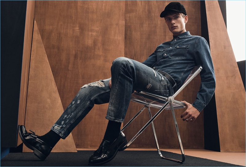 Distressed denim is front and center for Zara's latest fall edit.