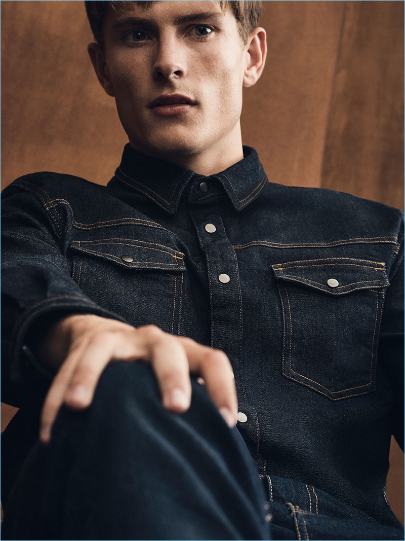 Dark wash denim makes the edit for Zara Man's fall 2017 collection.