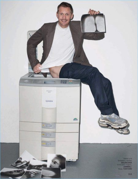 Alexander Skarsgård Stars in Cheeky Cover Shoot for GQ Style Germany