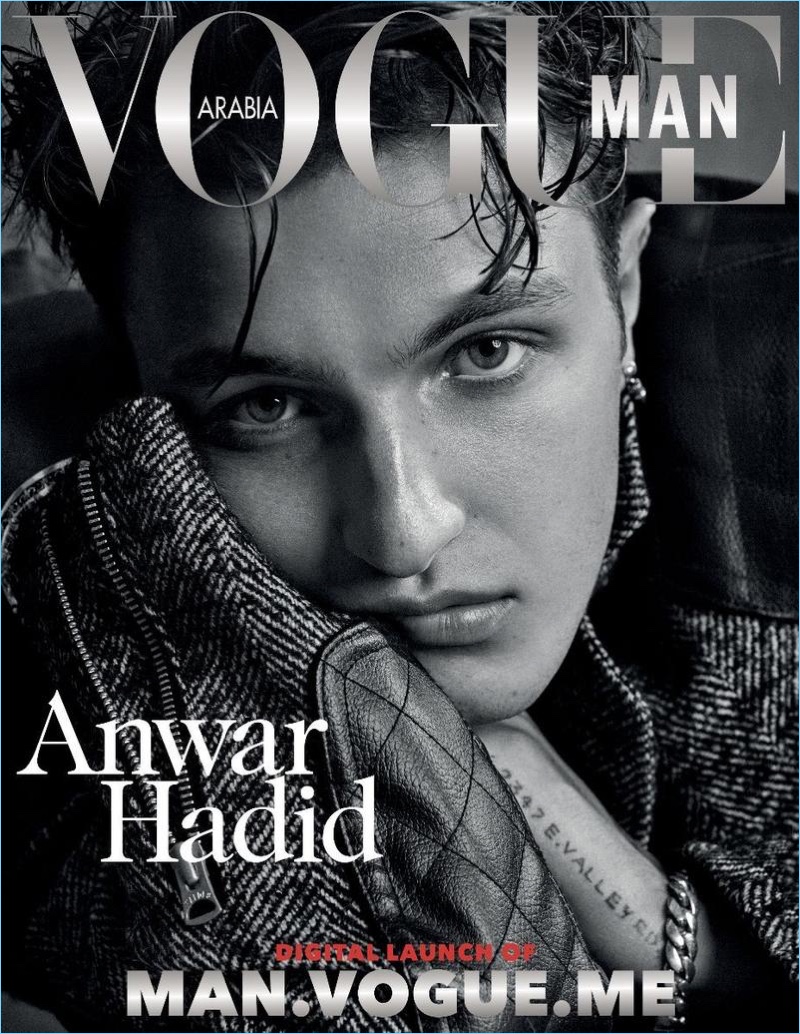 Anwar Hadid Vogue Man Arabia 2017 Cover