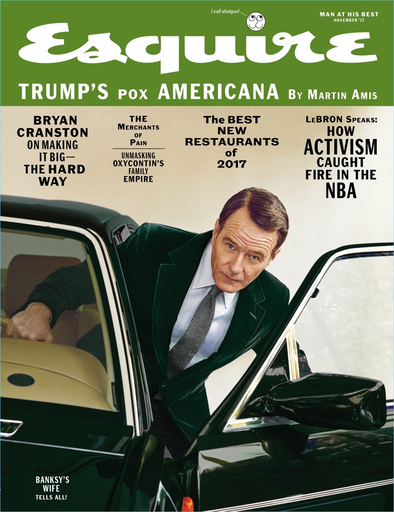 Bryan Cranston covers the November 2017 issue of Esquire magazine. » Bryan Cranston Covers Esquire, Talks His Dark Side Bryan Cranston covers the November 2017 issue of Esquire magazine.