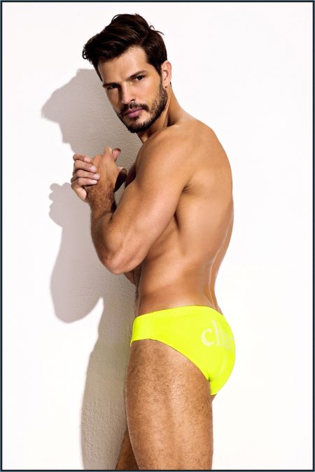 Charlie Matthew Zink Resort 2017 Lookbook MZ4089 FLUO LOGO LIFEGUARD BRIEF