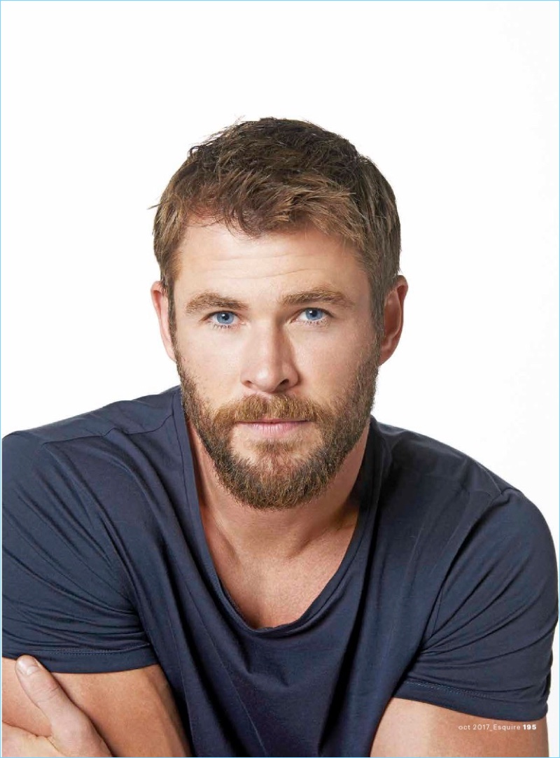 Chris Hemsworth T-Shirt Photo Shoot 2017