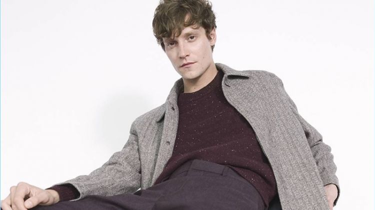 Matthew Hitt Dons Knits & Tailoring for Club Monaco Winter ’17 Campaign