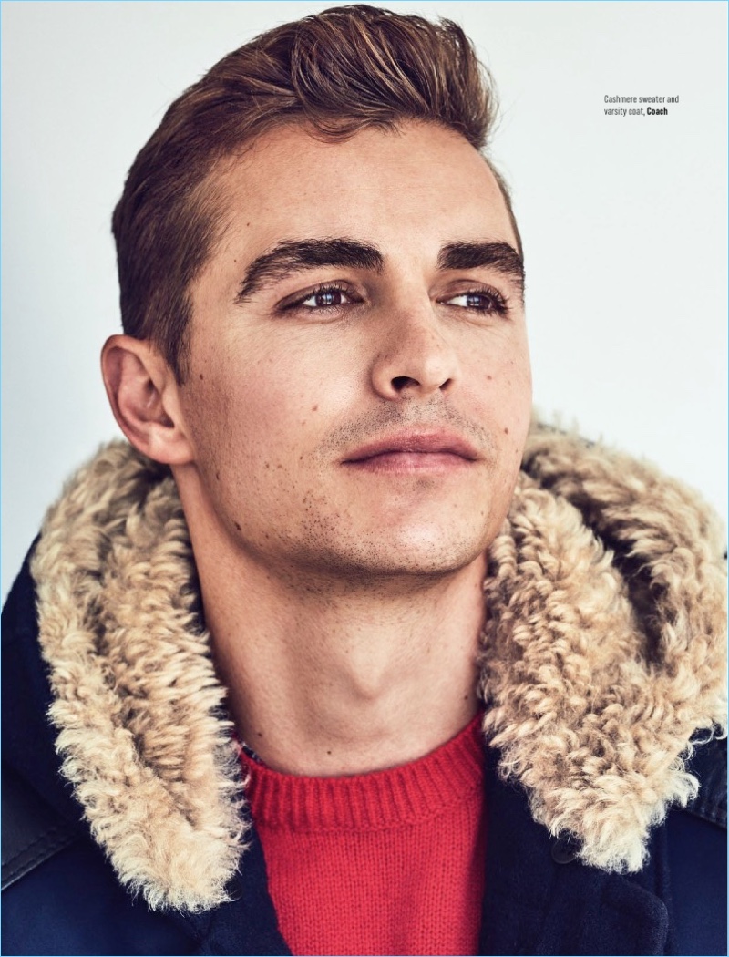 Ready for his close-up, Dave Franco wears a Coach look.