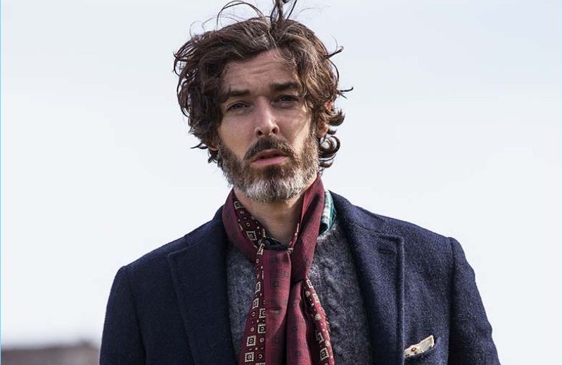 Richard Biedul Inspires in Classic Styles from Drake’s Fall ’17 Collection