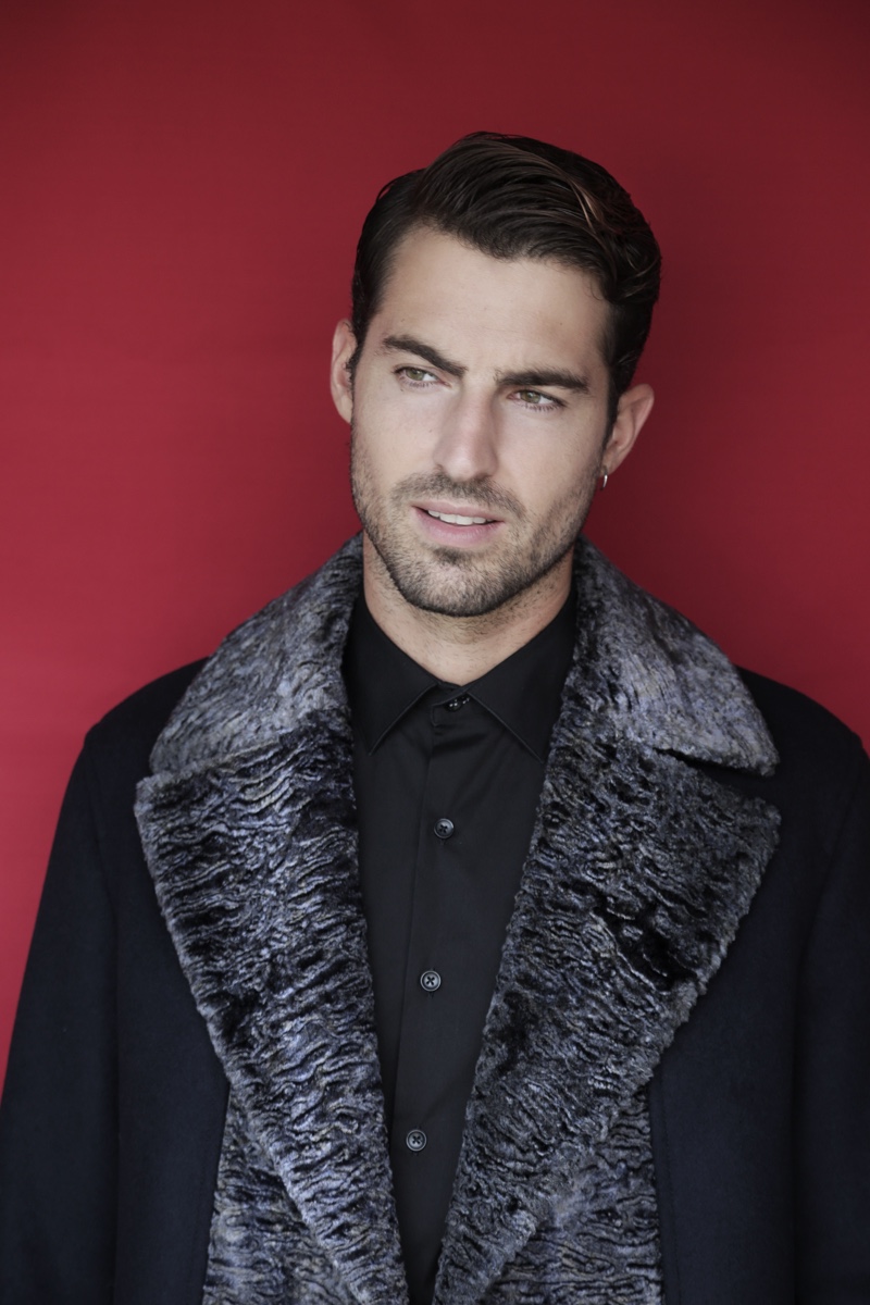 Antonio wears coat Emporio Armani and shirt Antonio Miro.