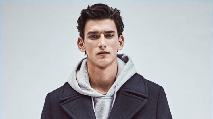 Outerwear Update: Thibaud Charon Models H&M Outerwear