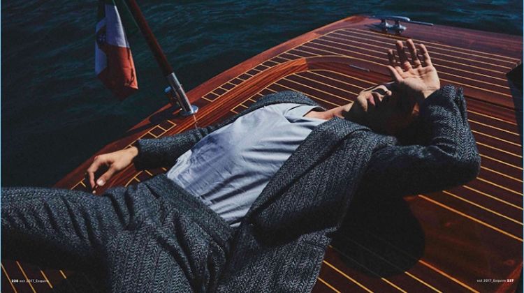 Jonas Mason Dons Zegna Fashions for Esquire Latin America