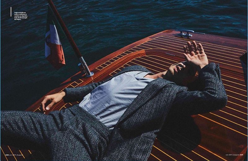 Jonas Mason Dons Zegna Fashions for Esquire Latin America