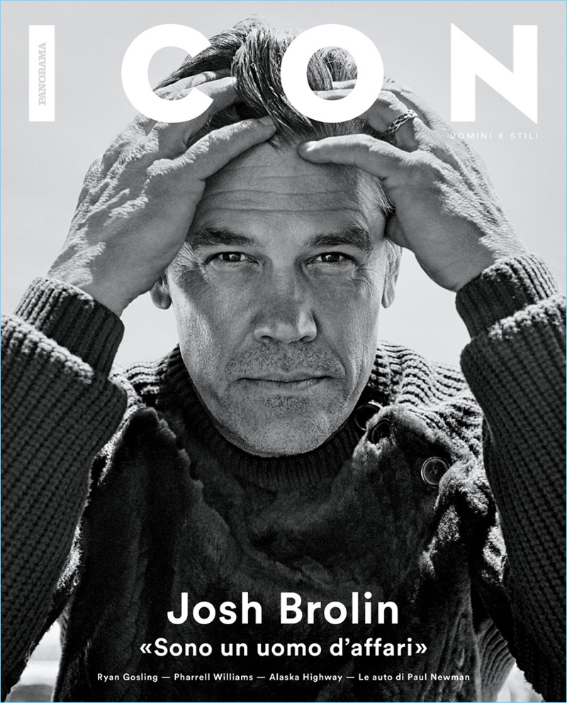 Josh Brolin covers the most recent issue of ICON Panorama.