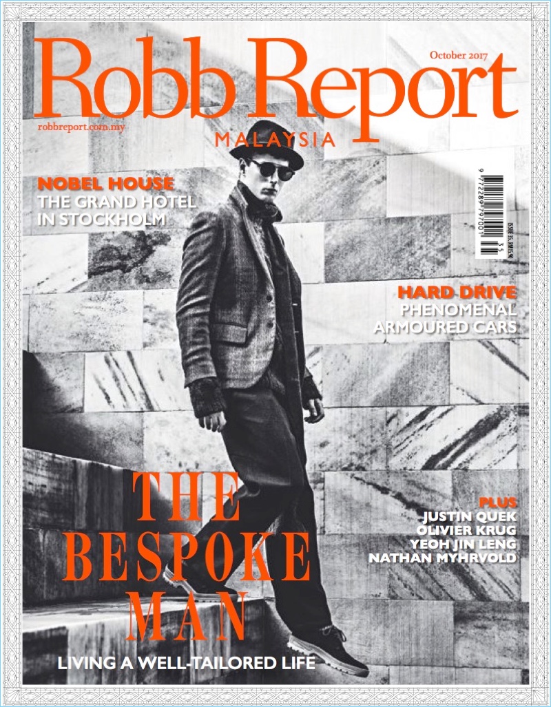 Via Italiana: Laurie Harding Stars in Robb Report Malaysia Cover Shoot