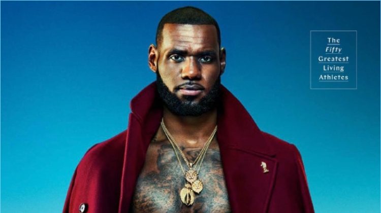 Basketball icon LeBron James wears a Versace coat with John Elliott shorts.