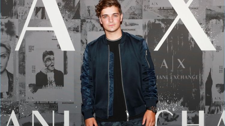 October 2017: Martin Garrix attends an Armani Exchange event in New York City.