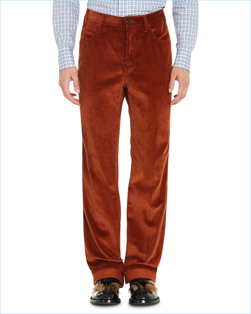 Prada Corduroy Pants Flared