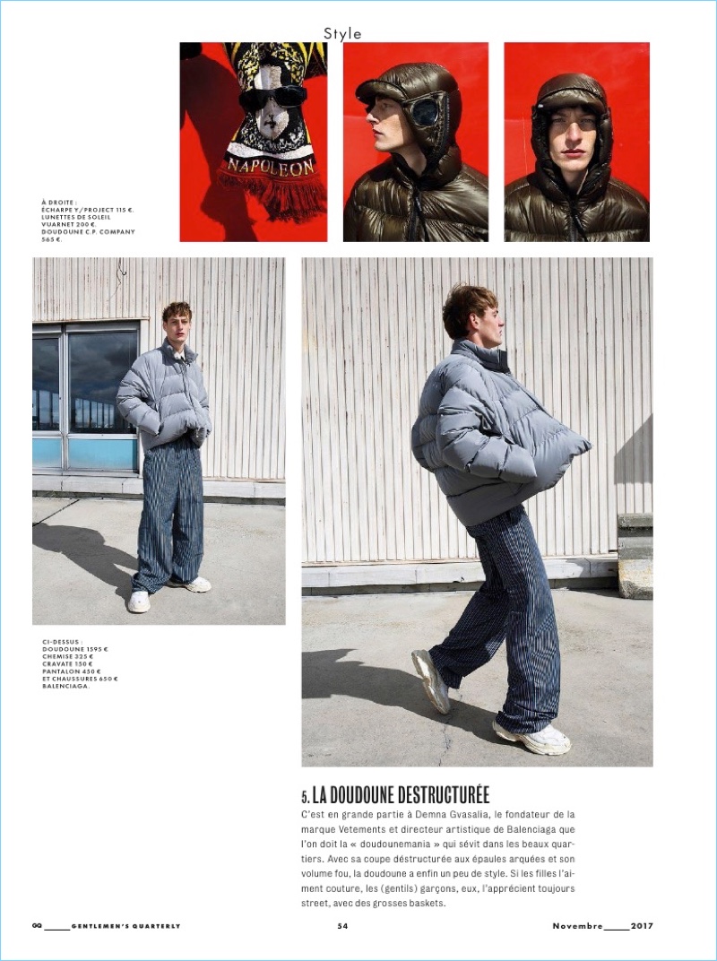 Roberto Sipos Rocks Outerwear for GQ France