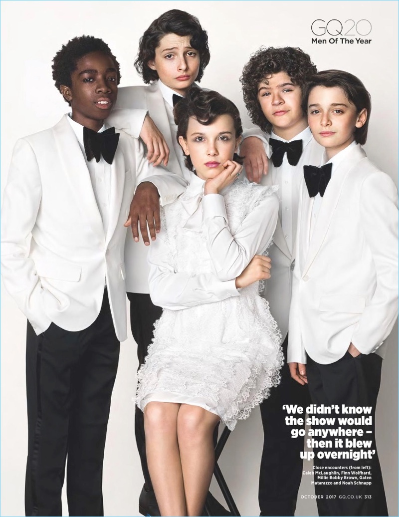 The cast of Stranger Things poses for British GQ.