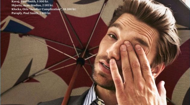 Texas Olsson Models Sleek Suits for King Magazine Texas Olsson Models Sleek Suits for King Magazine