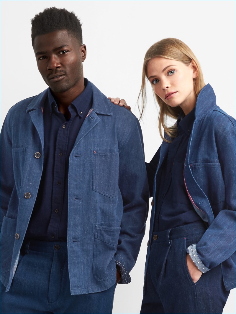 Unisex Khadi Denim Work Jacket