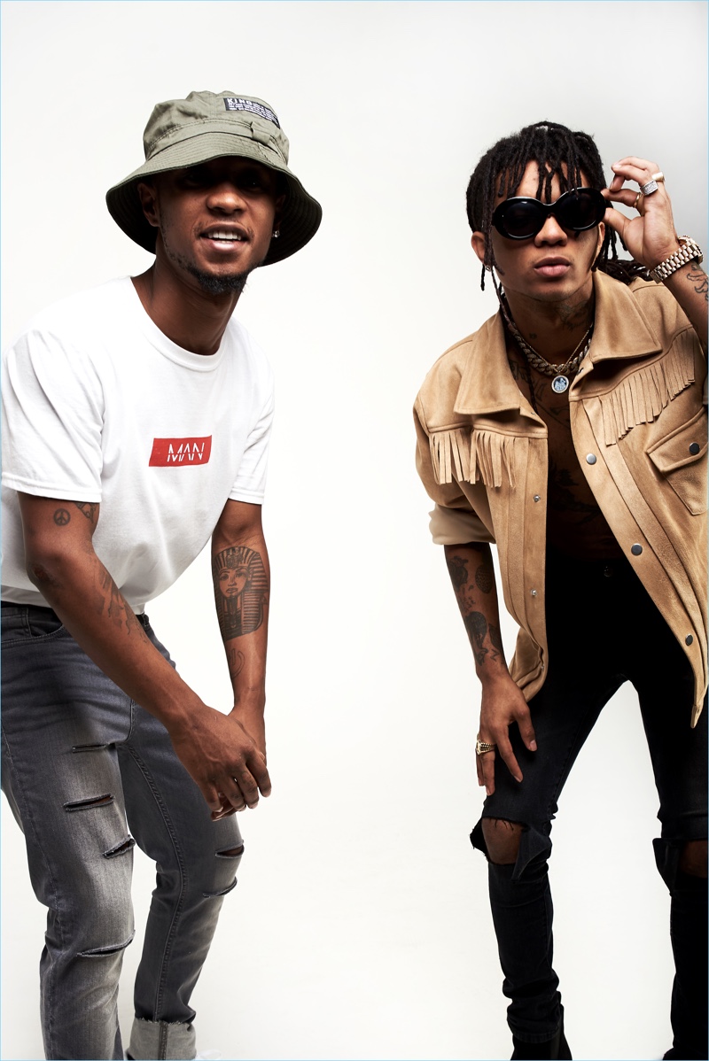 Rae Sremmurd fronts boohooMAN's fall-winter 2017 campaign.