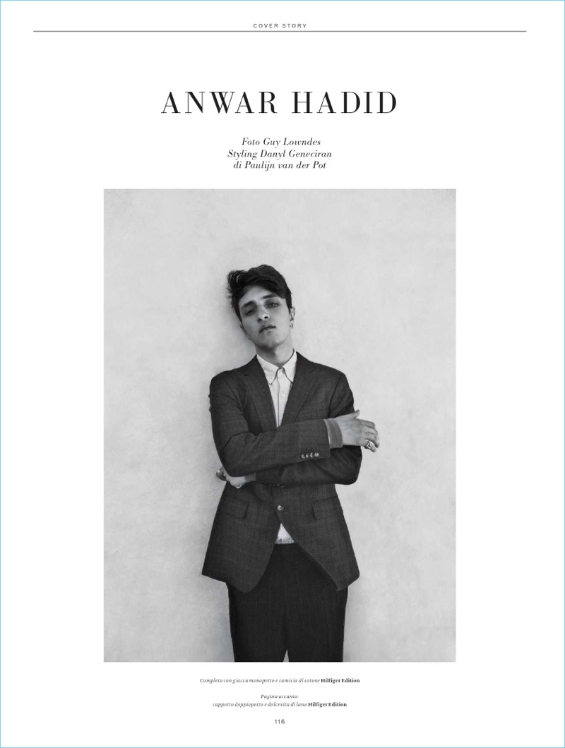 Anwar Hadid 2017 LOfficiel Hommes Italia Cover Photo Shoot 002