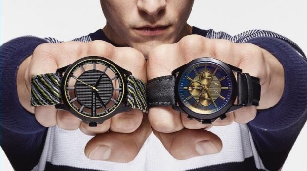 Alexandre Cunha Stars in Armani Exchange Fall '17 Watch Campaign Alexandre Cunha Stars in Armani Exchange Fall '17 Watch Campaign
