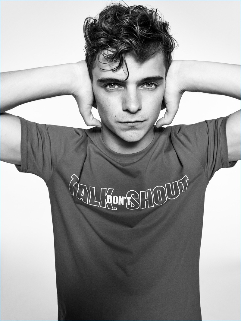 Reuniting with Armani Exchange, Martin Garrix fronts the brand's statement t-shirt campaign.