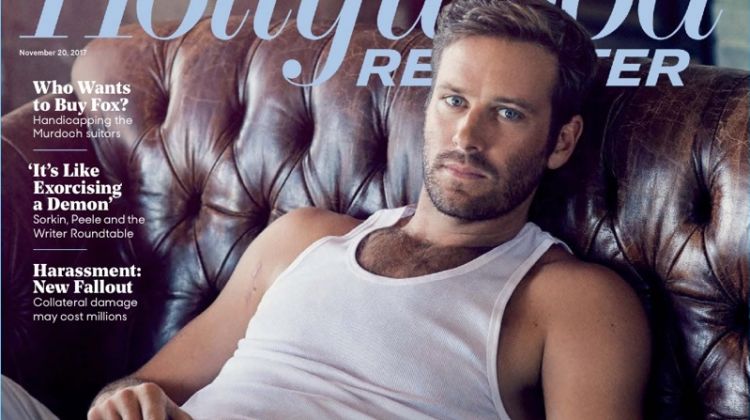 Armie Hammer covers the most recent issue of The Hollywood Reporter.