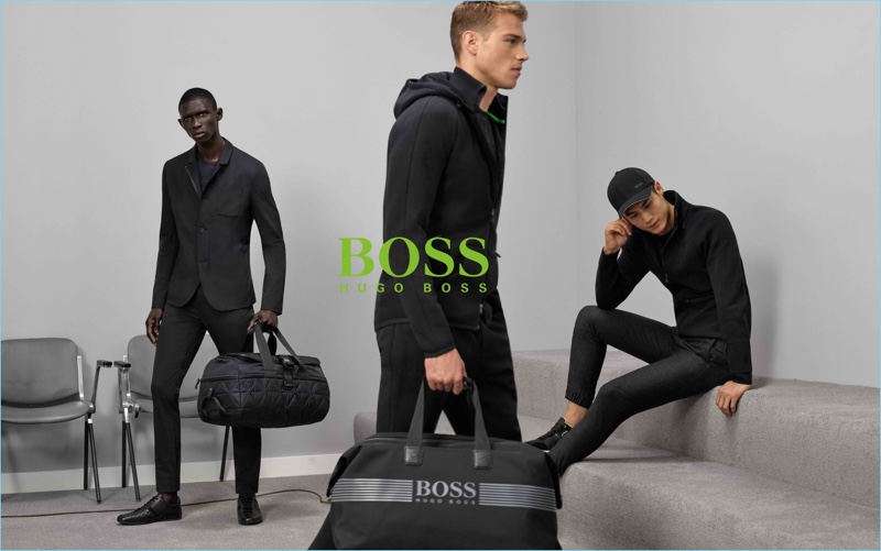 BOSS Green enlists Fernando Cabral, Edward Wilding, and Hao Yun Xiang for its fall-winter 2017 campaign.