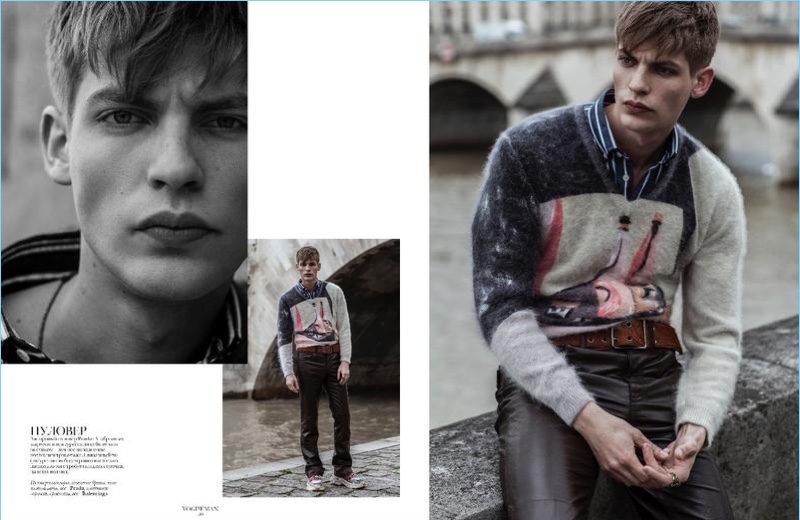 Baptiste Radufe Sports Balenciaga + More for Vogue Man Ukraine