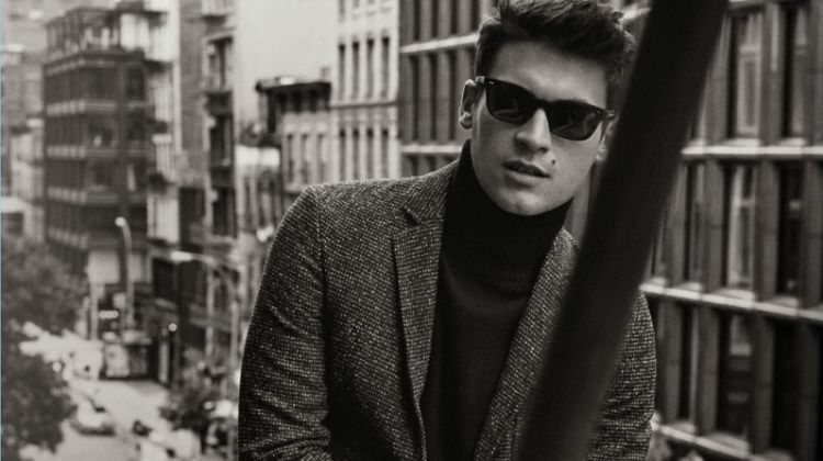 Miles Garber fronts Billy Reid's fall-winter 2017 eyewear campaign.