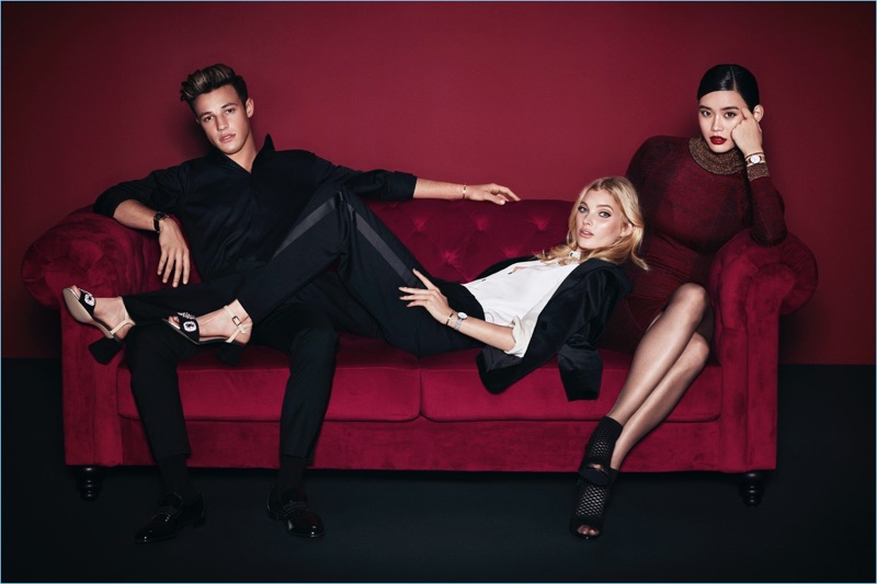 Andrew Yee photographs Cameron Dallas, Elsa Hosk, and Ming Xi for Daniel Wellington's holiday 2017 campaign.