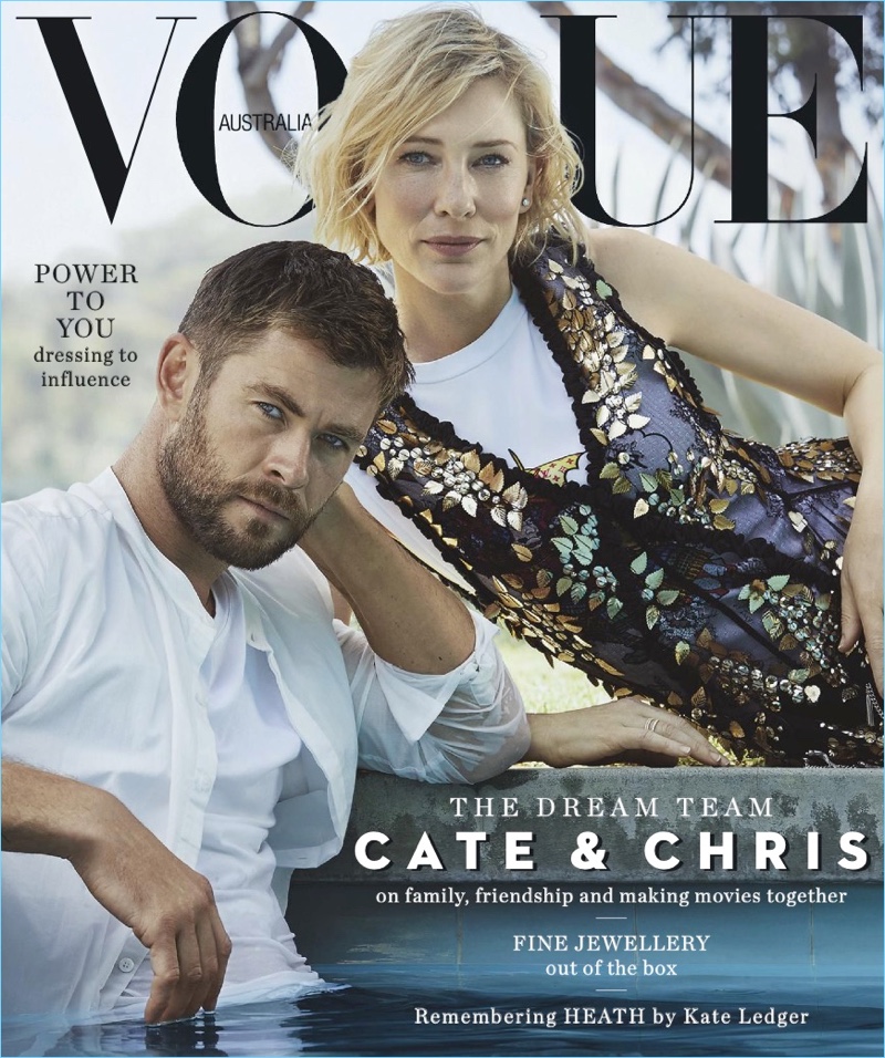 Chris Hemsworth Cate Blanchett 2017 Vogue Australia Cover