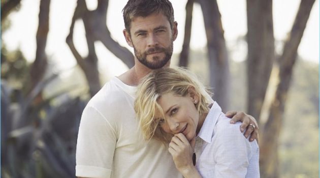 Chris Hemsworth Joins Cate Blanchett for Vogue Australia Cover Story Actors Chris Hemsworth and Cate Blanchett reunite for Vogue Australia.