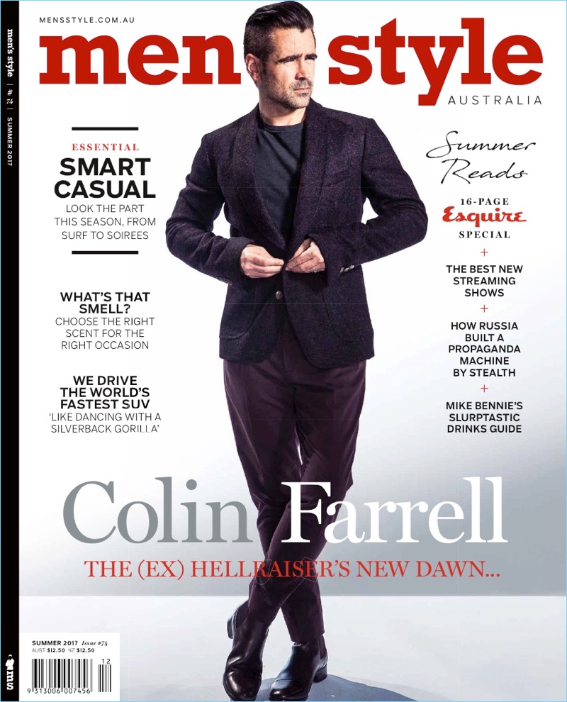 Colin Farrell 2017 Men's Style Australia Cover