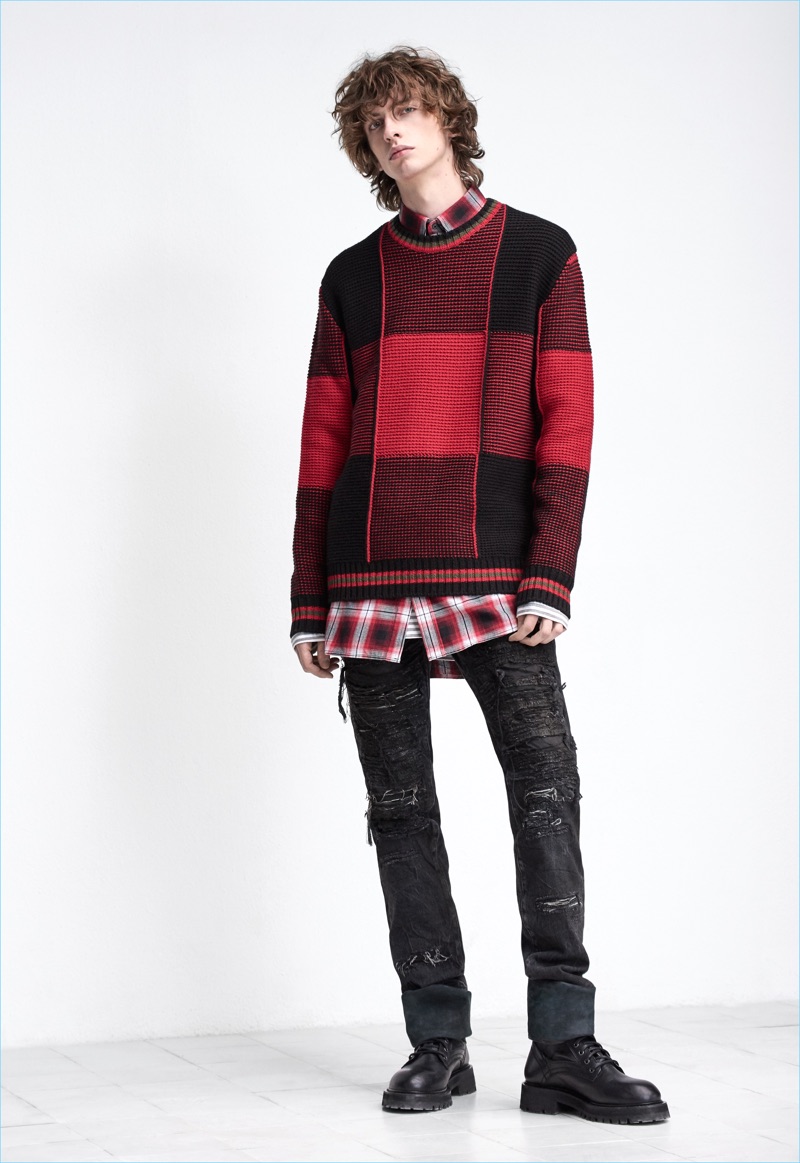 Diesel Black Gold takes into 2018 with its pre-fall collection that includes red and black.