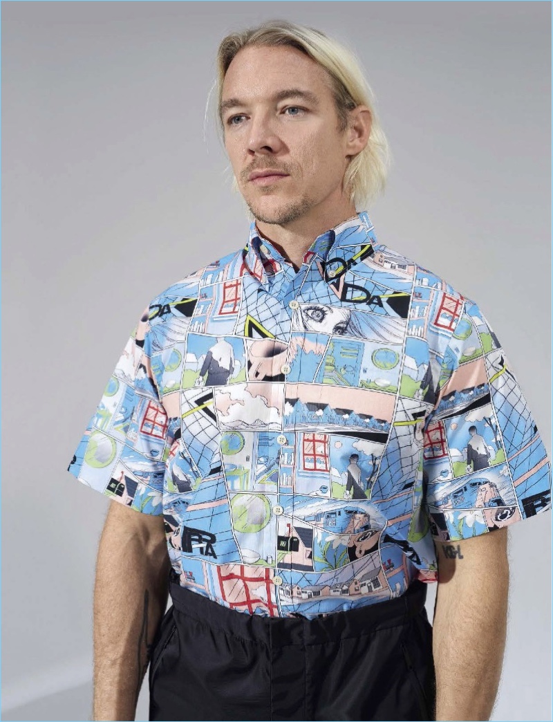 Horst Diekgerdes photographs Diplo in Prada.