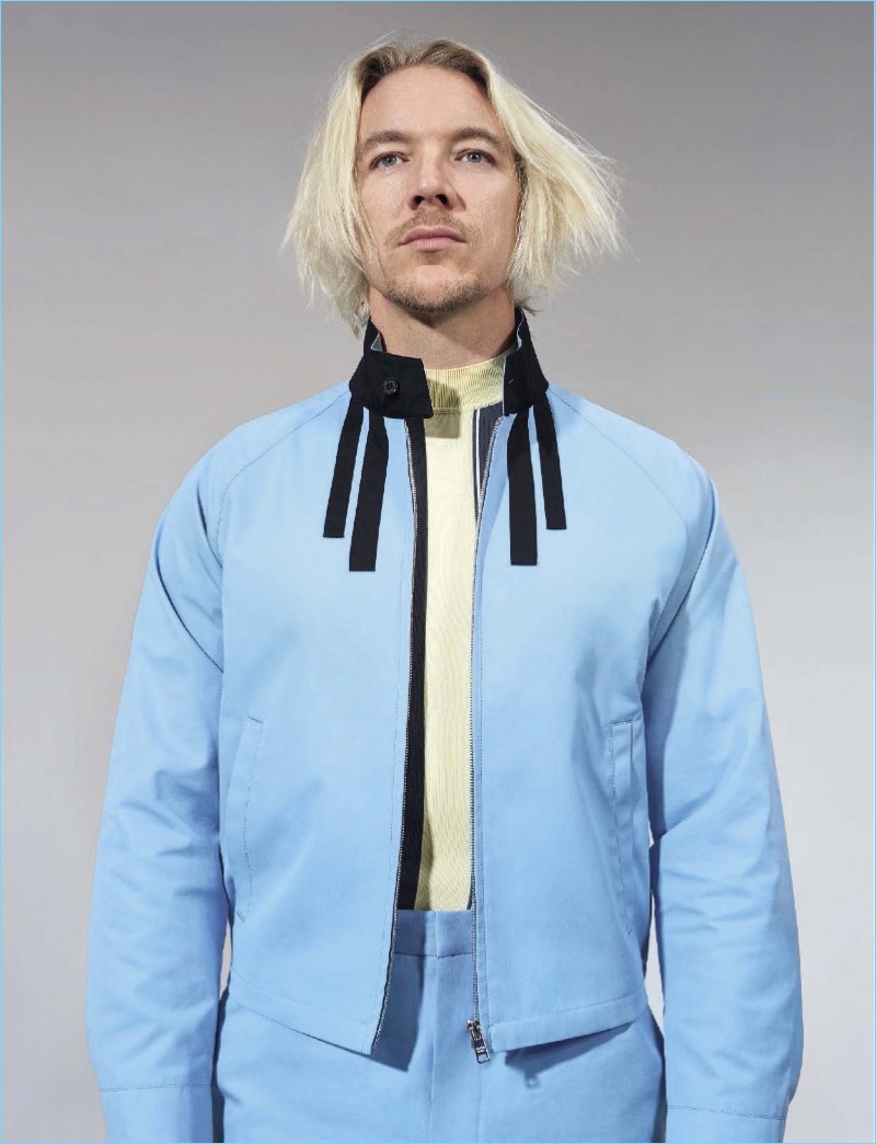Diplo wears a spring-summer 2018 look by Prada.