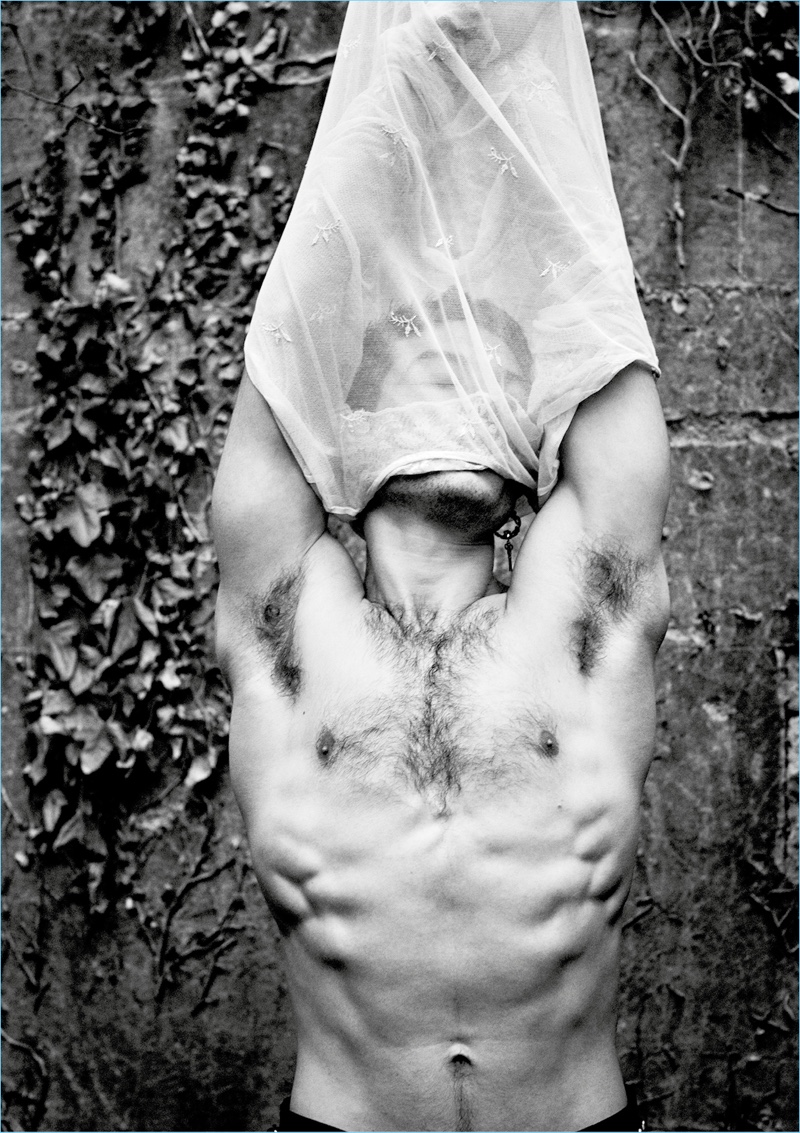 Going shirtless, Ezra Miller appears in a photo by Mikael Jansson. » Ezra Miller Covers Interview Magazine, Talks Love Going shirtless, Ezra Miller appears in a photo by Mikael Jansson.