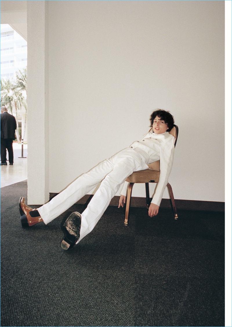 Kira Bunse photographs Finn Wolfhard in Calvin Klein.