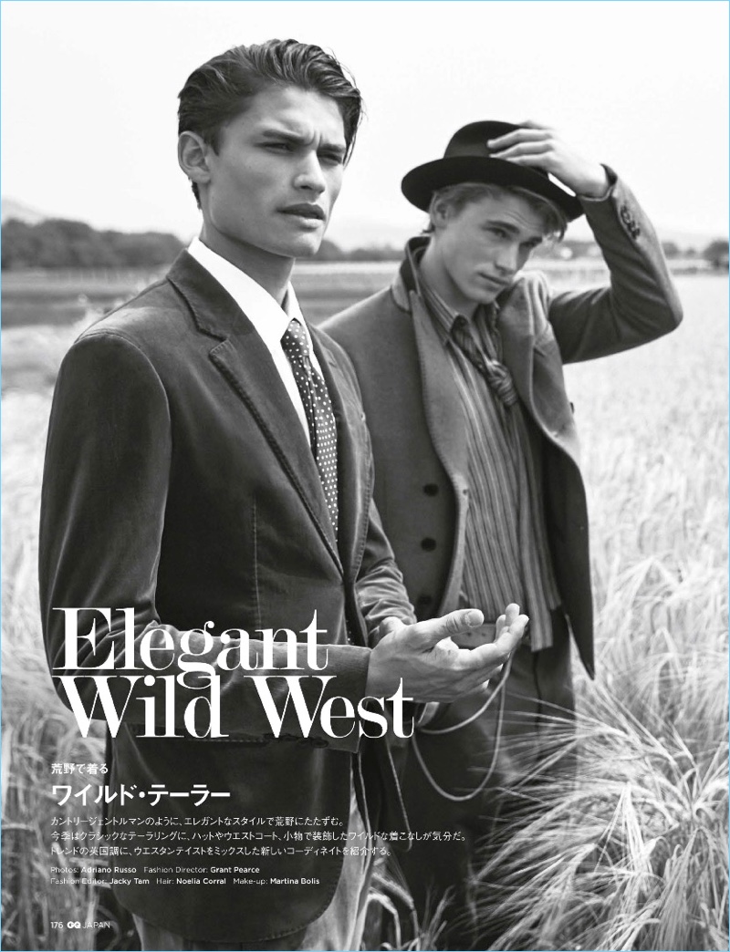 GQ Japan 2017 Editorial Elegant Wild West 001