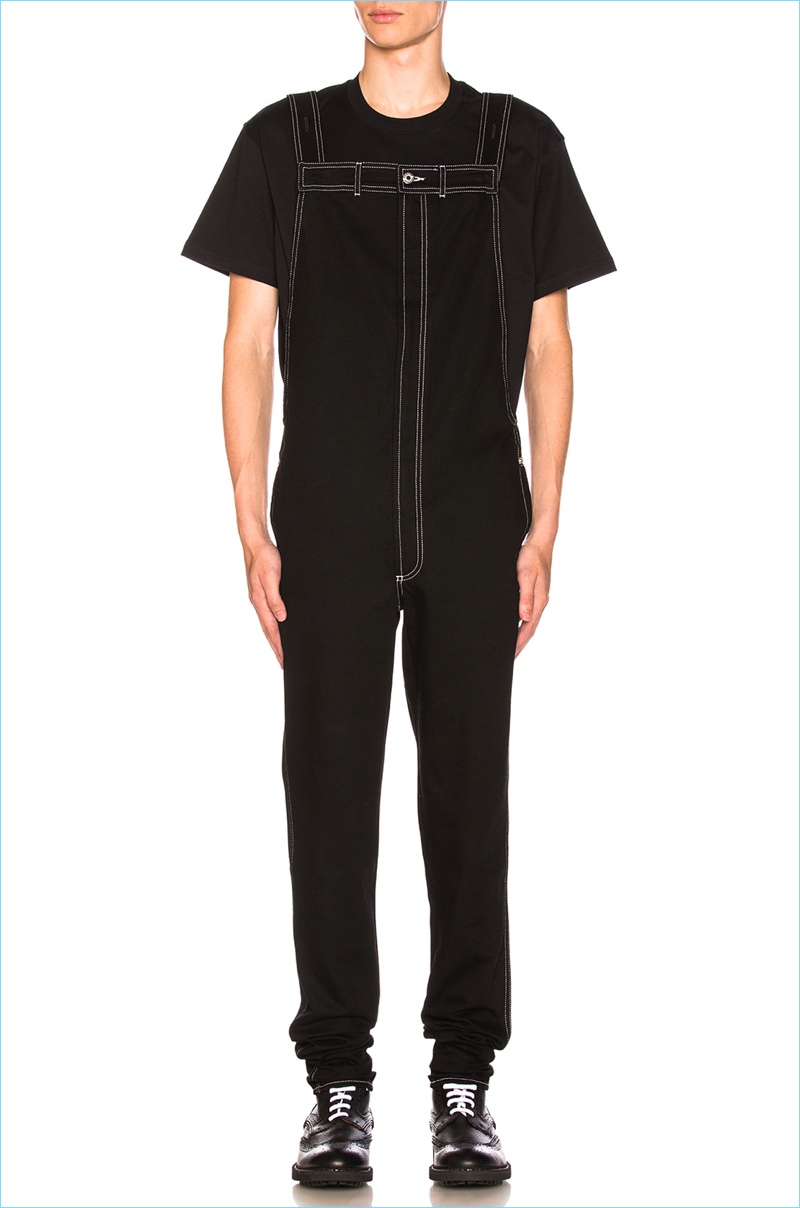 Givenchy Black Denim Overalls