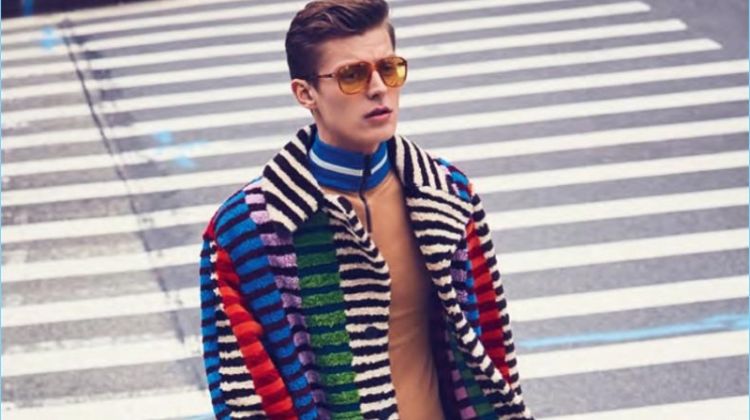 Janis Ancens Models Playful Fall Fashions for GQ Style Russia